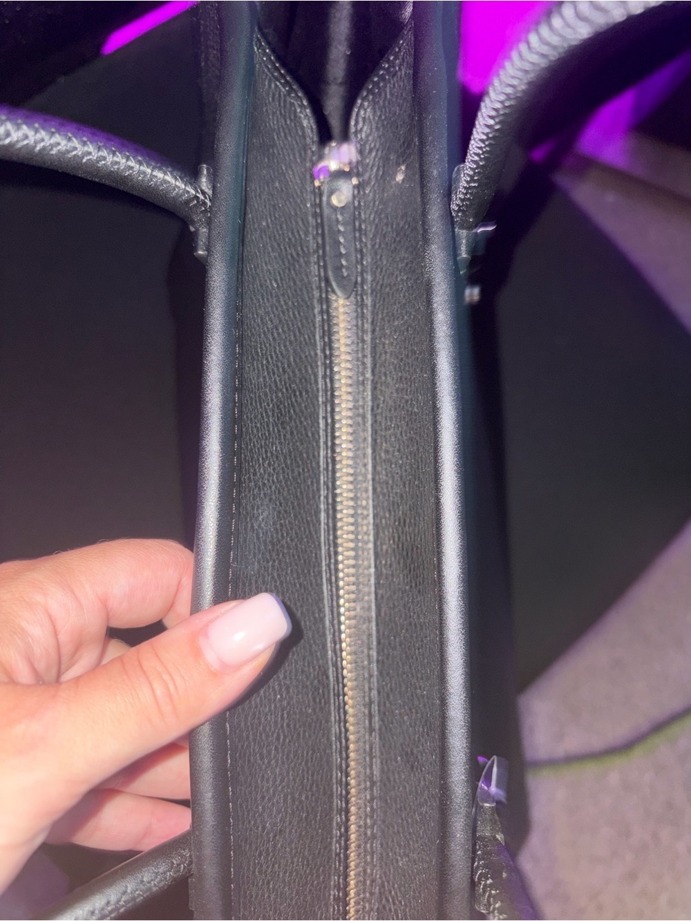 kate spade Black pebble leather  Tote Bag NWT - Picture 5 of 6